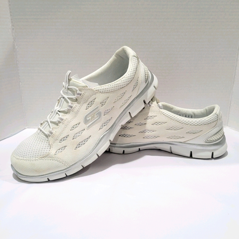 Skechers Women's Gratis-Going Places WHT Air coole